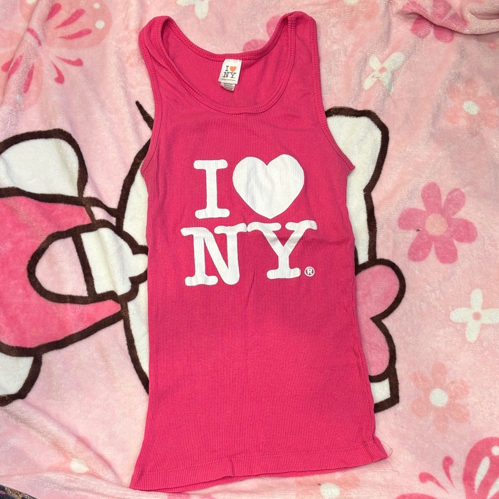 Pink 'I Love NY' Tank Top